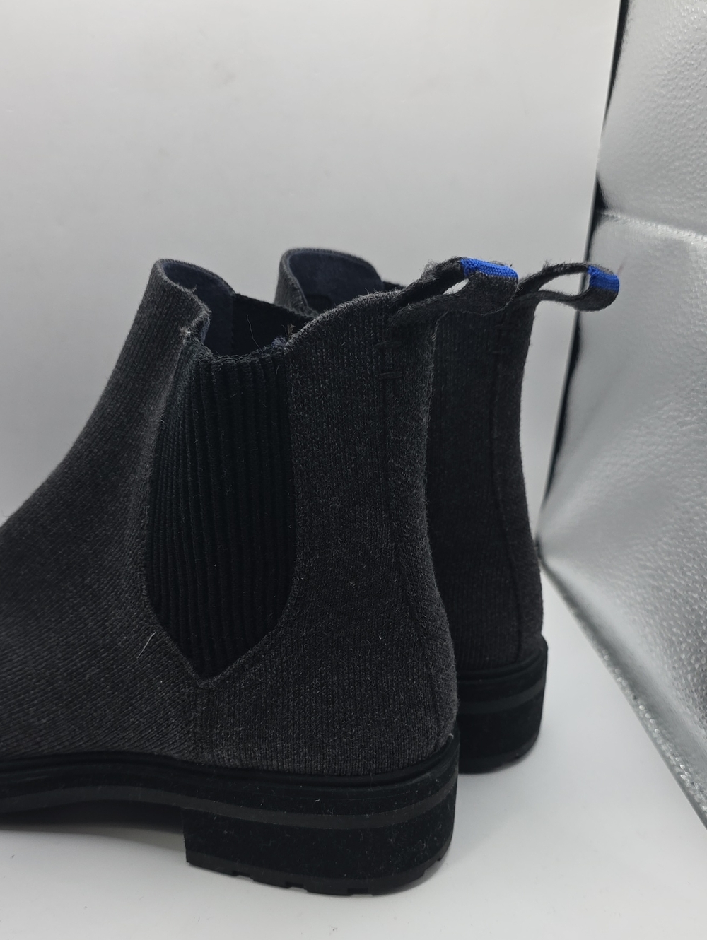 Rothy’s Utility Boot Graphite Grey Merino  Size 9w - Picture 3 of 9